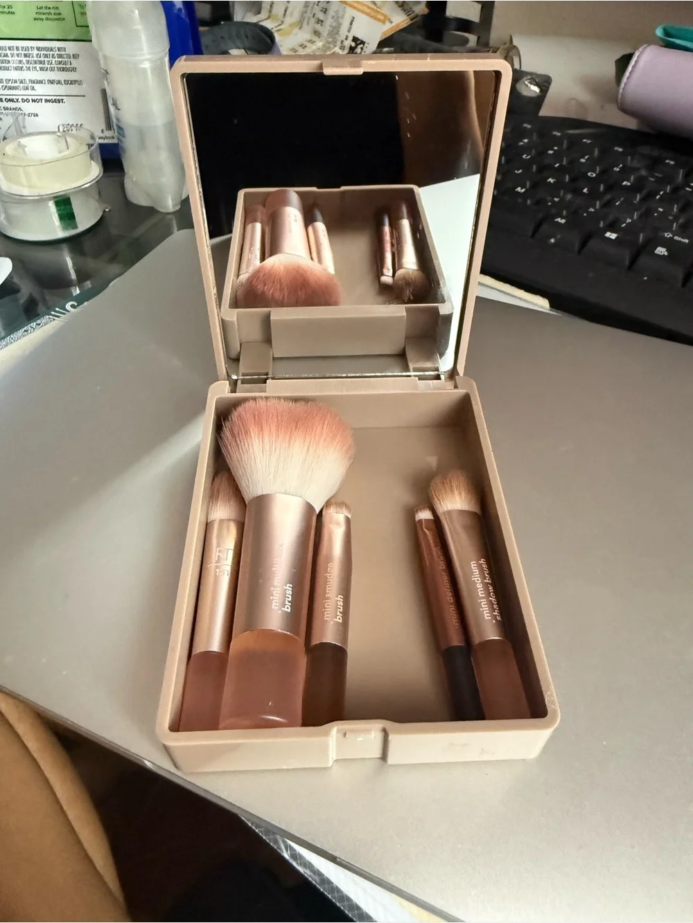 Real Techniques Mini Brush Set in Blush Pink and Rose Gold